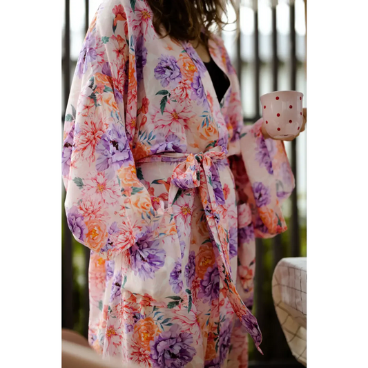 Kimono, aamutakki Pastelli
